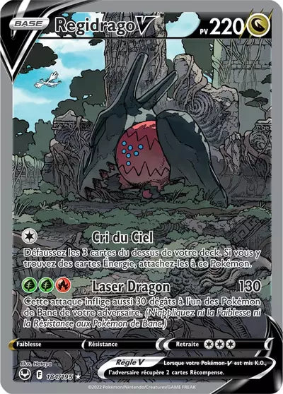 Carte Pokémon Regidrago V 184/195 - Tempête Argentée - SIT - Manga Cash Ans (Liège)