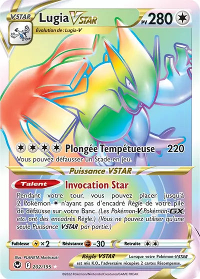Carte Pokémon Lugia VSTAR 202/195 - Tempête Argentée - SIT - Manga Cash Ans (Liège)