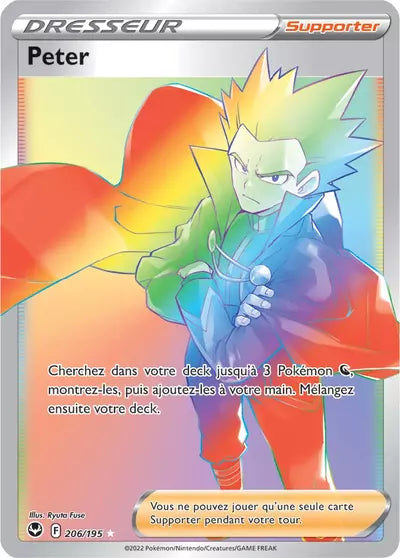 Carte Pokémon Peter 206/195 - Tempête Argentée - SIT - Manga Cash Ans (Liège)