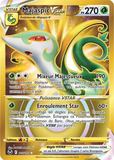 Carte Pokémon Majaspic VSTAR 210/195 - Tempête Argentée - SIT - Manga Cash Ans (Liège)