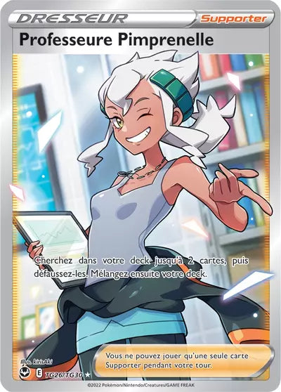 Carte Pokémon Professeure Pimprenelle TG26/TG30 - Tempête Argentée - SIT - Manga Cash Ans (Liège)