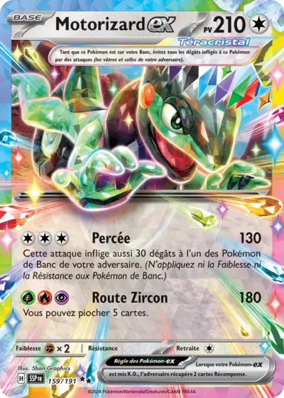 Retrouvez Motorizard Téracristal EX 159/191 – Étincelles Déferlantes chez Manga Cash Ans (Liège).