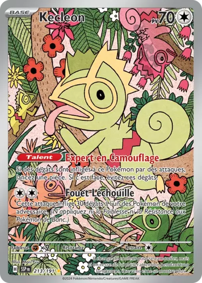 Retrouvez Kecleon 213/191 – Étincelles Déferlantes chez Manga Cash Ans (Liège).