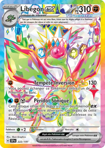 Retrouvez Libégon Téracristal EX 222/191 – Étincelles Déferlantes chez Manga Cash Ans (Liège).