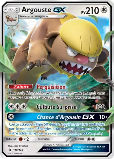 Argouste GX 110/149, carte Soleil et Lune (SUM), en vente à Manga Cash à Ans, province de Liège.