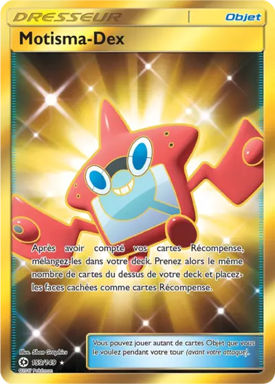 Motisma-Dex 159/149, carte Soleil et Lune (SUM), en vente à Manga Cash à Ans, province de Liège.