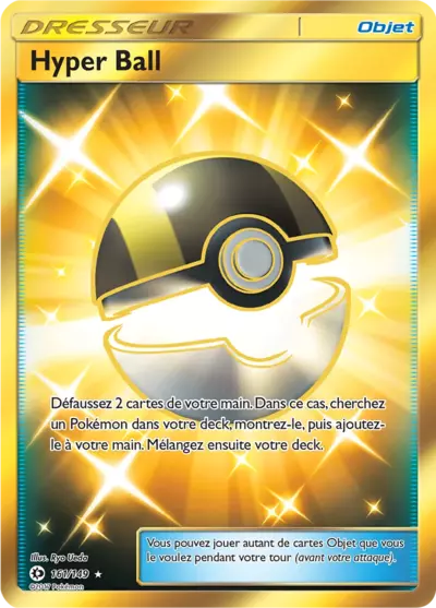 Hyper Ball 161/149, carte Soleil et Lune (SUM), en vente à Manga Cash à Ans, province de Liège.