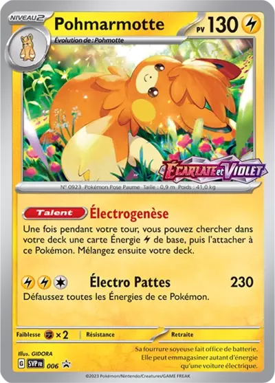 SVP006 : Pohmarmotte - Carte Promo Écarlate et Violet