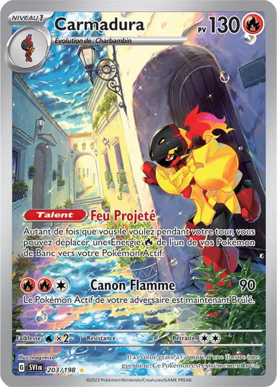 Retrouvez Carmadura 203/198 – Écarlate et Violet chez Manga Cash Ans (Liège).