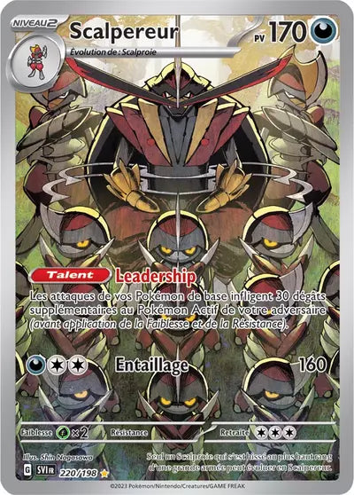 Retrouvez Scalpereur 220/198 – Écarlate et Violet chez Manga Cash Ans (Liège).