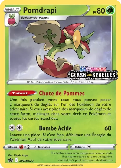 Carte Pokémon Pomdrapi SWSH022 - Promo Épée et Bouclier (SWSH) chez Manga Cash Ans (Liège)