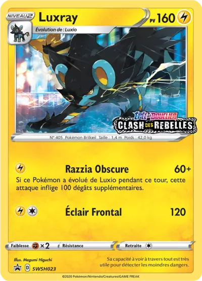 Carte Pokémon Luxray SWSH023 - Promo Épée et Bouclier (SWSH) chez Manga Cash Ans (Liège)