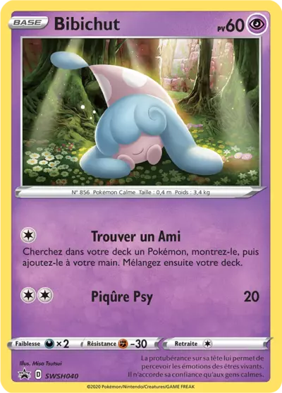 Carte Pokémon Bibichut SWSH040 - Promo Épée et Bouclier (SWSH) chez Manga Cash Ans (Liège)