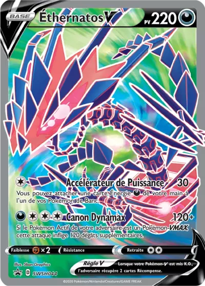 Carte Pokémon Éthernatos V SWSH044 - Promo Épée et Bouclier (SWSH) chez Manga Cash Ans (Liège)
