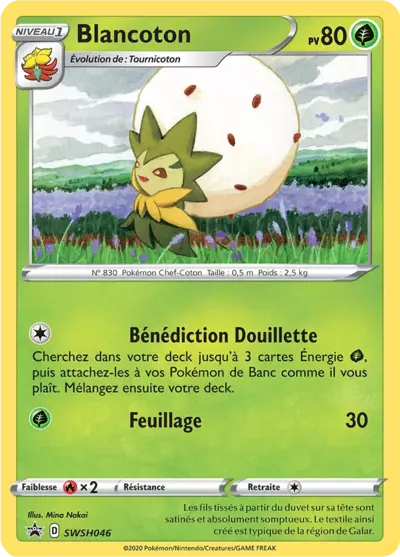 Carte Pokémon Blancoton SWSH046 - Promo Épée et Bouclier (SWSH) chez Manga Cash Ans (Liège)