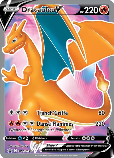 Carte Pokémon Dracaufeu V SWSH050 - Promo Épée et Bouclier (SWSH) chez Manga Cash Ans (Liège)