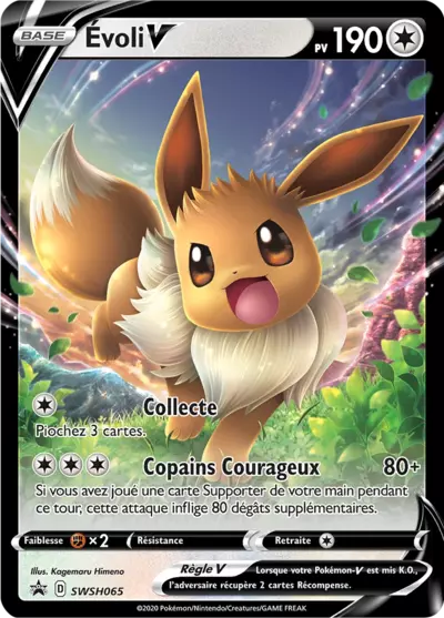 Carte Pokémon Évoli V SWSH065 - Promo Épée et Bouclier (SWSH) chez Manga Cash Ans (Liège)