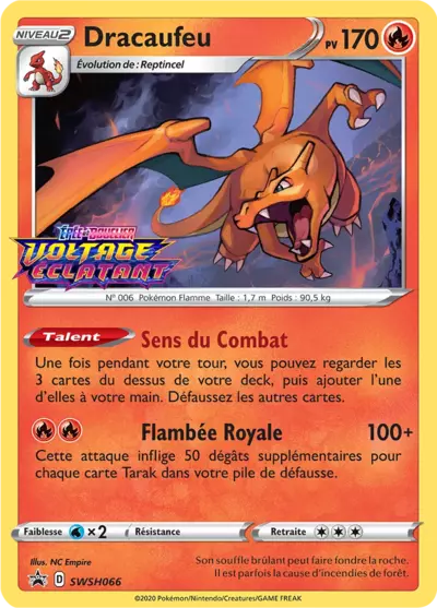 Carte Pokémon Dracaufeu SWSH066 - Promo Épée et Bouclier (SWSH) chez Manga Cash Ans (Liège)