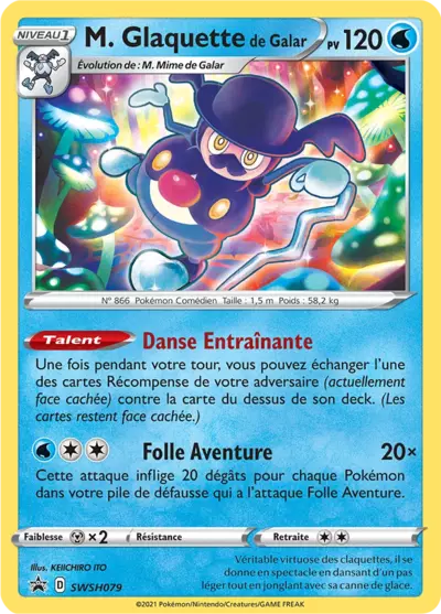 Carte Pokémon M. Glaquette de Galar SWSH079 - Promo Épée et Bouclier (SWSH) chez Manga Cash Ans (Liège)