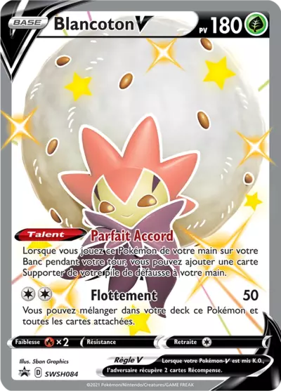 Carte Pokémon Blancoton V SWSH084 - Promo Épée et Bouclier (SWSH) chez Manga Cash Ans (Liège)