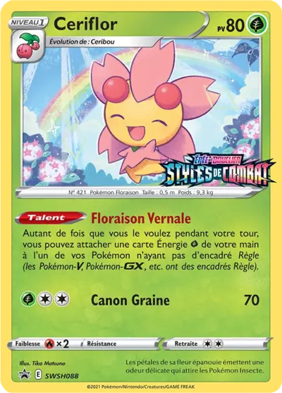 Carte Pokémon Ceriflor SWSH088 - Promo Épée et Bouclier (SWSH) chez Manga Cash Ans (Liège)