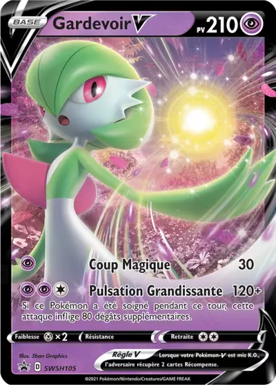 Carte Pokémon Gardevoir V SWSH105 - Promo Épée et Bouclier (SWSH) chez Manga Cash Ans (Liège)