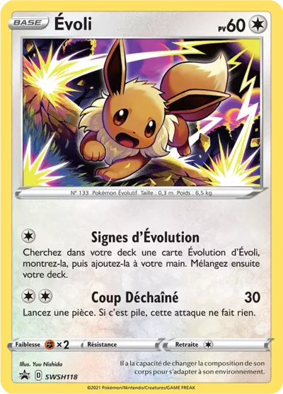 Carte Pokémon Évoli SWSH118 - Promo Épée et Bouclier (SWSH) chez Manga Cash Ans (Liège)