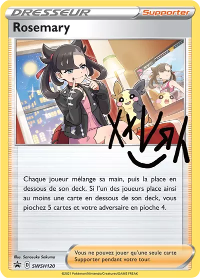 Carte Pokémon Rosemary SWSH120 - Promo Épée et Bouclier (SWSH) chez Manga Cash Ans (Liège)