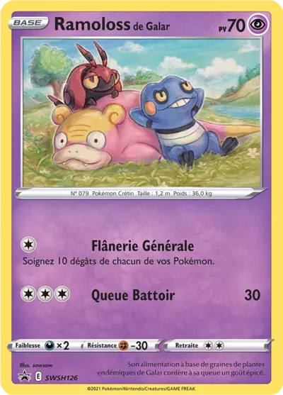 Carte Pokémon Ramoloss de Galar SWSH126 - Promo Épée et Bouclier (SWSH) chez Manga Cash Ans (Liège)