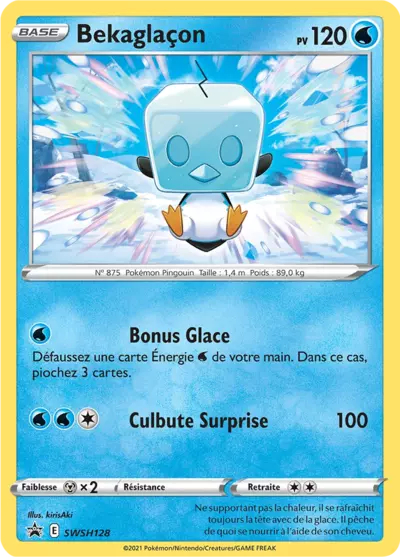Carte Pokémon Bekaglaçon SWSH128 - Promo Épée et Bouclier (SWSH) chez Manga Cash Ans (Liège)