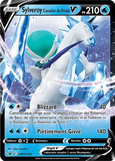 Carte Pokémon Sylveroy Cavalier du Froid V SWSH130 - Promo Épée et Bouclier (SWSH) chez Manga Cash Ans (Liège)