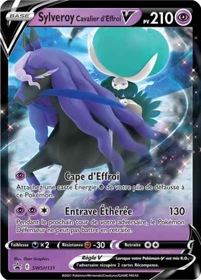 Carte Pokémon Sylveroy Cavalier d'Effroi V SWSH131 - Promo Épée et Bouclier (SWSH) chez Manga Cash Ans (Liège)