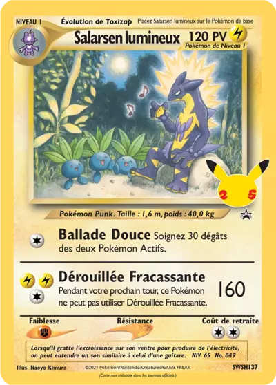 Carte Pokémon Salarsen lumineux SWSH137 - Promo Épée et Bouclier (SWSH) chez Manga Cash Ans (Liège)