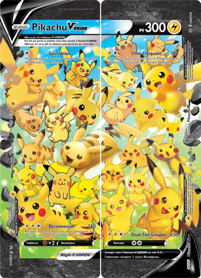 Carte Pokémon Pikachu VUNION SWSH139-140-141-142 - Promo Épée et Bouclier (SWSH) chez Manga Cash Ans (Liège)