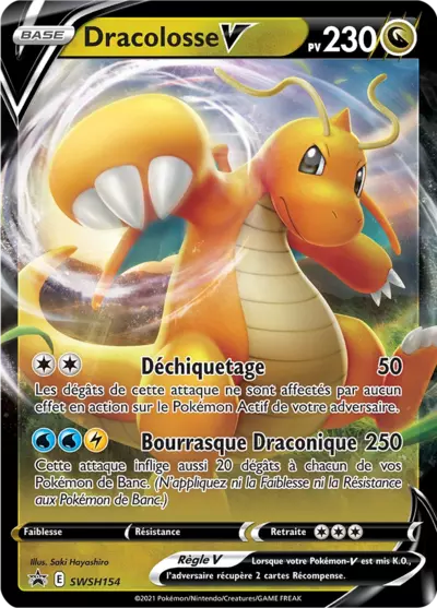 Carte Pokémon Dracolosse V SWSH154 - Promo Épée et Bouclier (SWSH) chez Manga Cash Ans (Liège)