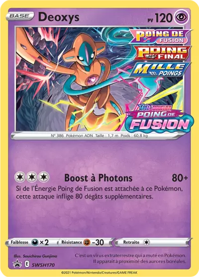 Carte Pokémon Deoxys SWSH170 - Promo Épée et Bouclier (SWSH) chez Manga Cash Ans (Liège)