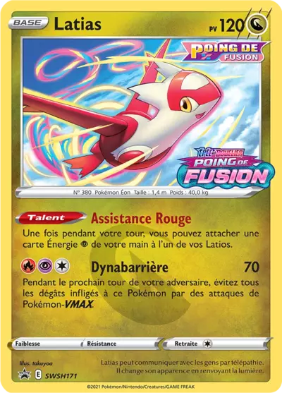Carte Pokémon Latias SWSH171 - Promo Épée et Bouclier (SWSH) chez Manga Cash Ans (Liège)