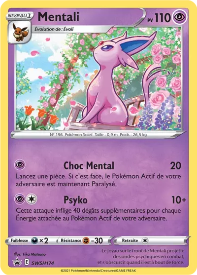 Carte Pokémon Mentali SWSH174 - Promo Épée et Bouclier (SWSH) chez Manga Cash Ans (Liège)