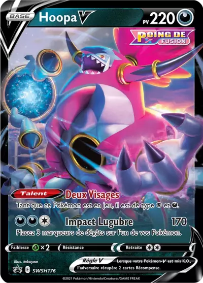 Carte Pokémon Hoopa V SWSH176 - Promo Épée et Bouclier (SWSH) chez Manga Cash Ans (Liège)