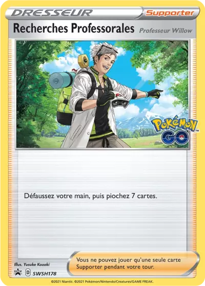 Carte Pokémon Recherches Professorales SWSH178 - Promo Épée et Bouclier (SWSH) chez Manga Cash Ans (Liège)
