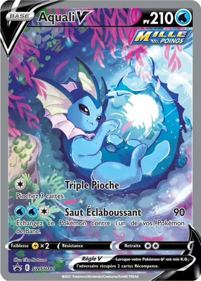 Carte Pokémon Aquali V SWSH181 - Promo Épée et Bouclier (SWSH) chez Manga Cash Ans (Liège)