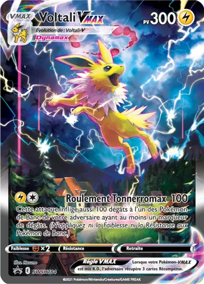 Carte Pokémon Voltali VMAX SWSH184 - Promo Épée et Bouclier (SWSH) chez Manga Cash Ans (Liège)
