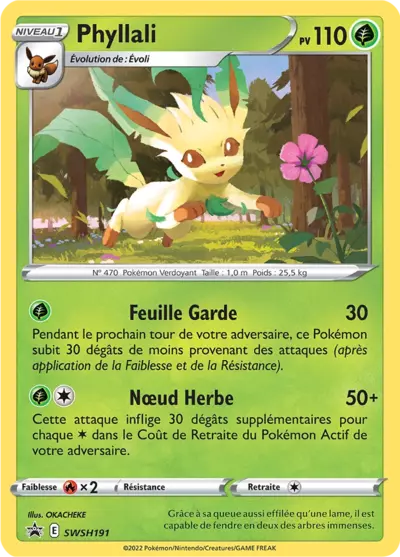 Carte Pokémon Phyllali SWSH191 - Promo Épée et Bouclier (SWSH) chez Manga Cash Ans (Liège)