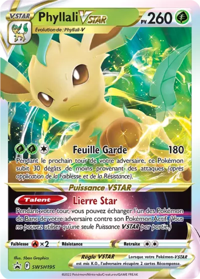 Carte Pokémon Phyllali VSTAR SWSH195 - Promo Épée et Bouclier (SWSH) chez Manga Cash Ans (Liège)