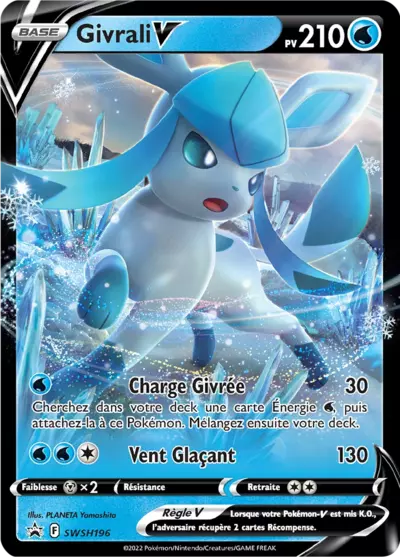 Carte Pokémon Givrali V SWSH196 - Promo Épée et Bouclier (SWSH) chez Manga Cash Ans (Liège)