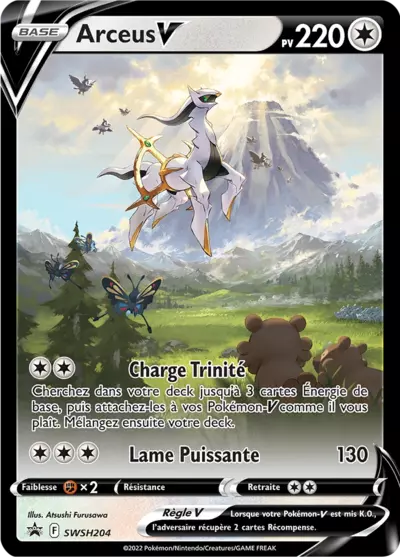 Carte Pokémon Arceus V SWSH204 - Promo Épée et Bouclier (SWSH) chez Manga Cash Ans (Liège)
