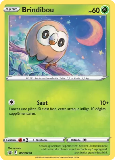 Carte Pokémon Brindibou SWSH220 - Promo Épée et Bouclier (SWSH) chez Manga Cash Ans (Liège)