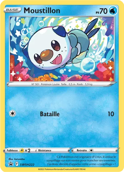 Carte Pokémon Moustillon SWSH222 - Promo Épée et Bouclier (SWSH) chez Manga Cash Ans (Liège)