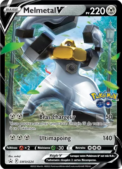 Carte Pokémon Melmetal V SWSH224 - Promo Épée et Bouclier (SWSH) chez Manga Cash Ans (Liège)