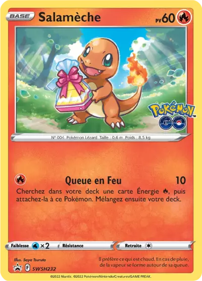 Carte Pokémon Salamèche SWSH232 - Promo Épée et Bouclier (SWSH) chez Manga Cash Ans (Liège)